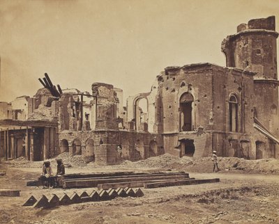 Ruined palace, c.1858 by English Photographer